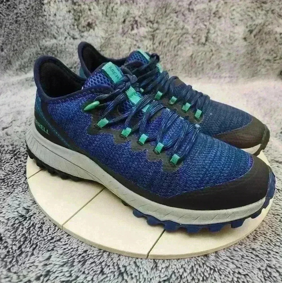 Merrell Shoes - Merrell Women's Bravada Blue Cobalt Low Hiking Shoes Hikers Size 7